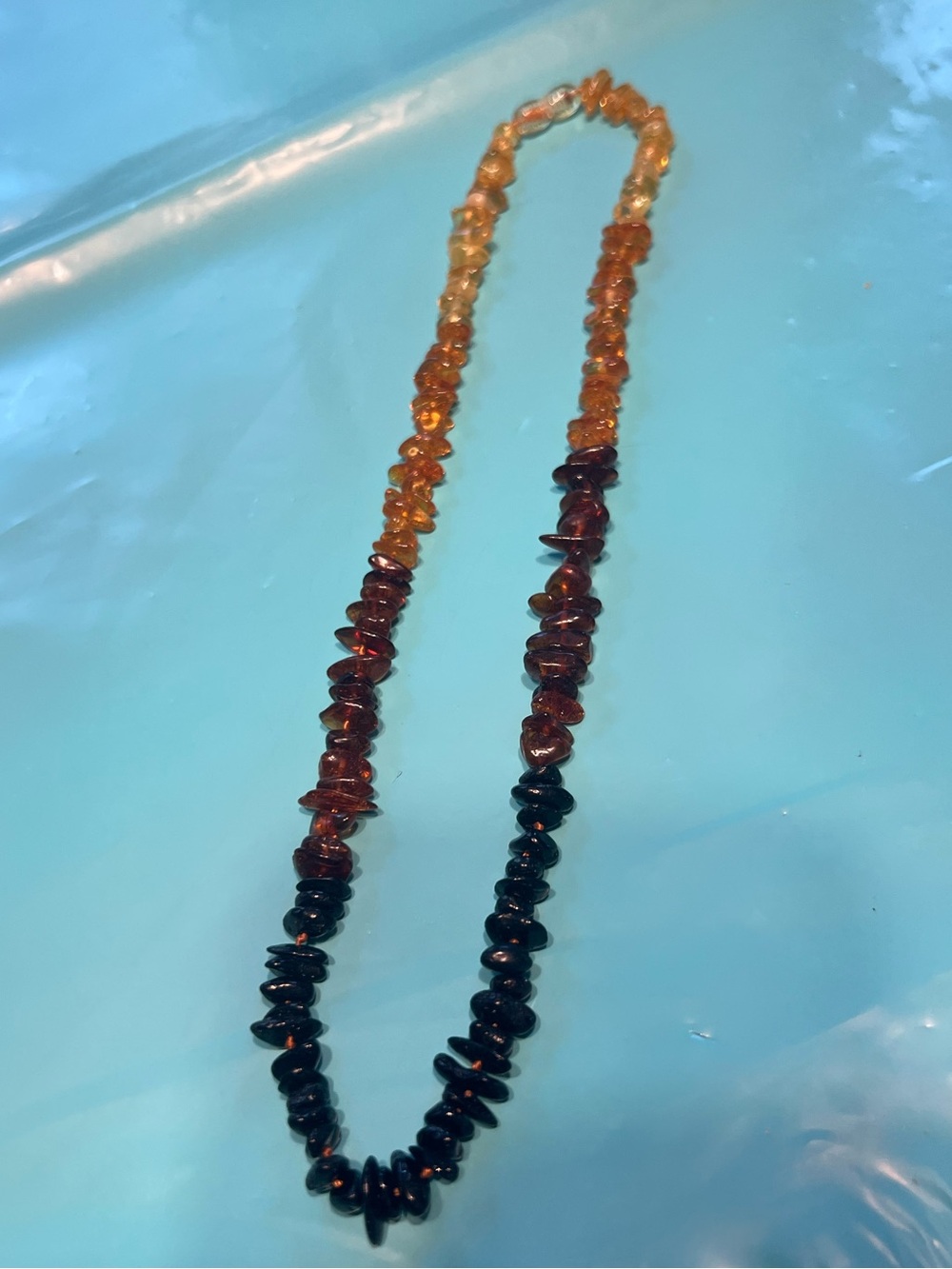 Amber Gradient Beaded Necklace